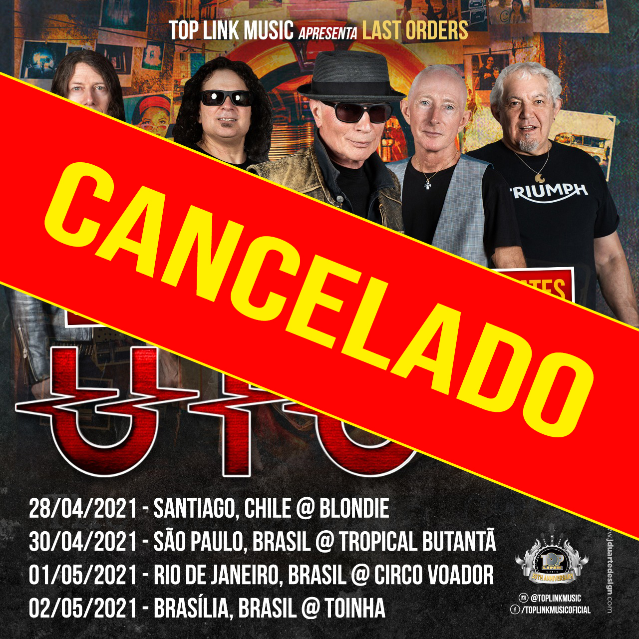 UFO cancela su gira por Sudamérica